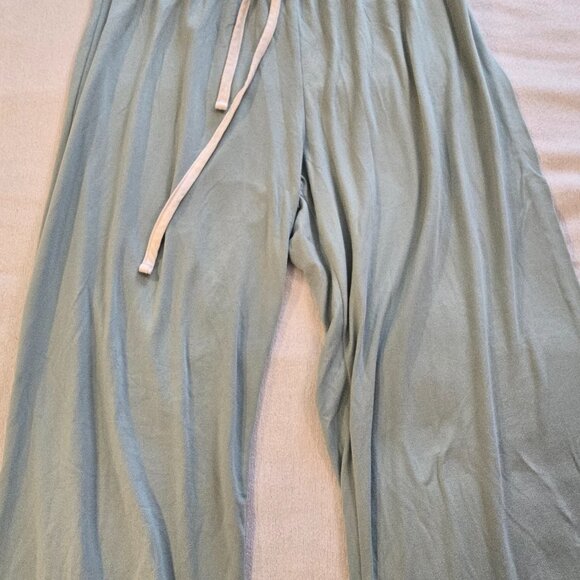 Born M Medium Lounge PJ Pants Sage Green Loungewear Pajama Drawstring GUC SOFT C - Picture 5 of 12